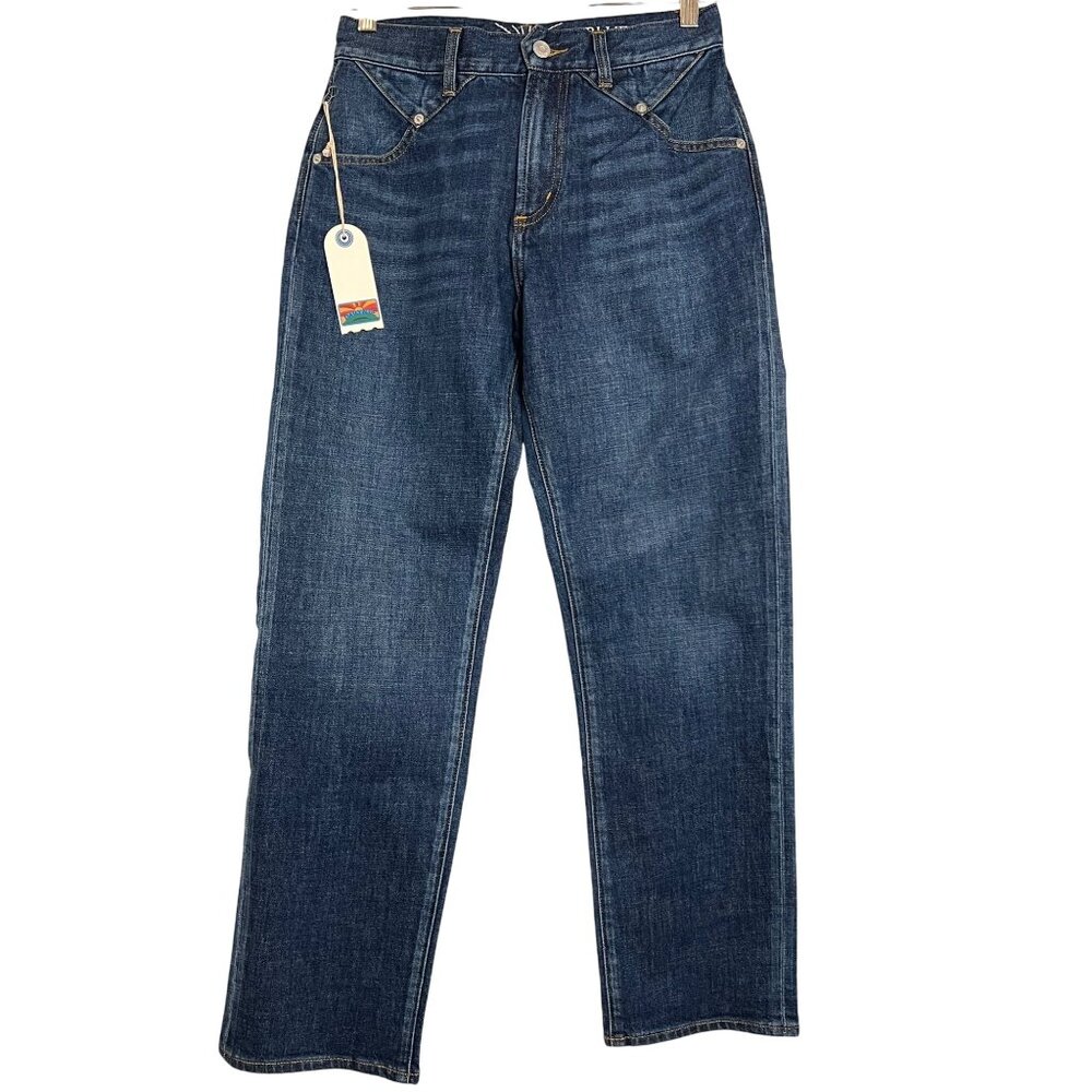 NWT Daily Blue by Adriano Goldschmied High-Waisted Straight Slim Barrel 27